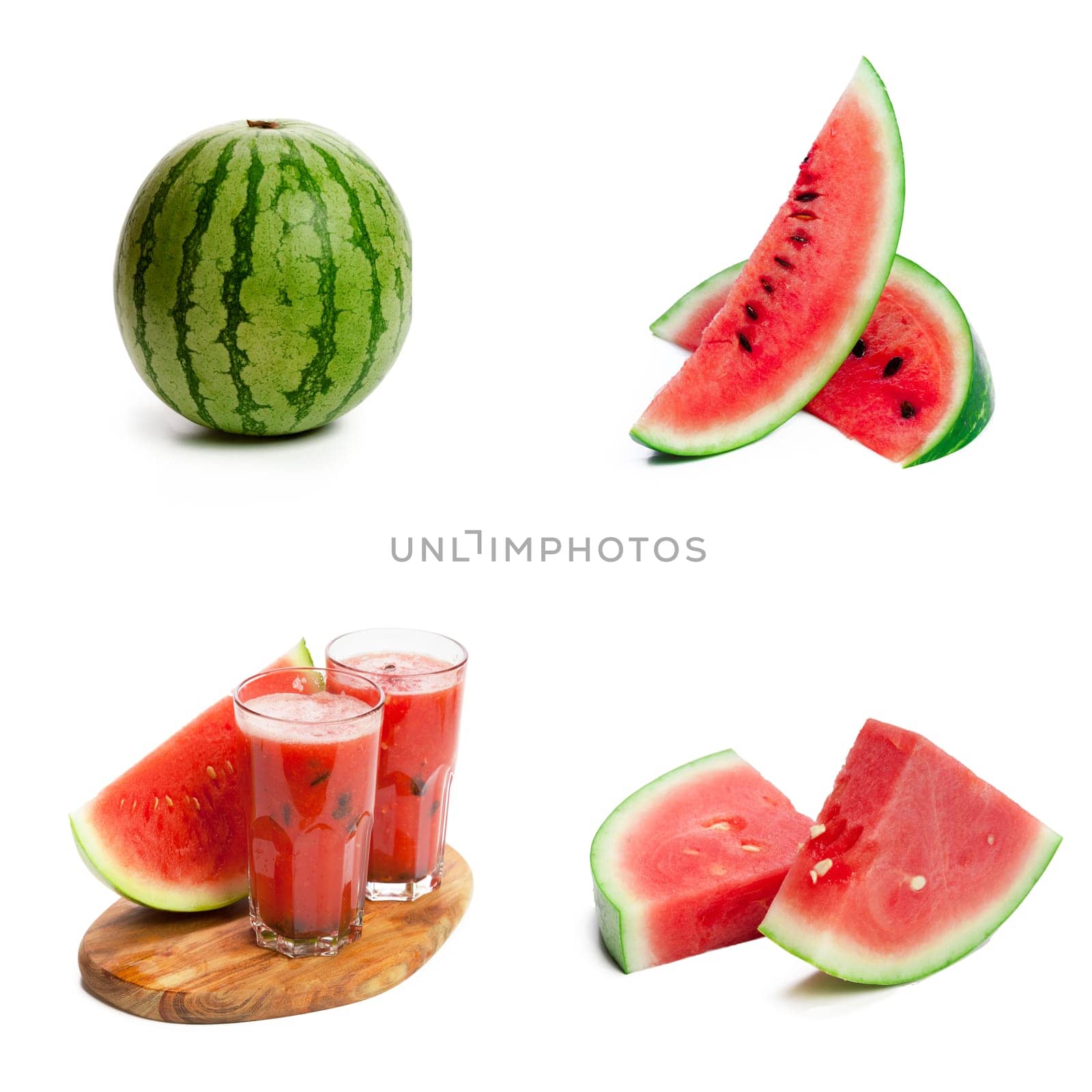 Watermelon isolated on white background by Fabrikasimf