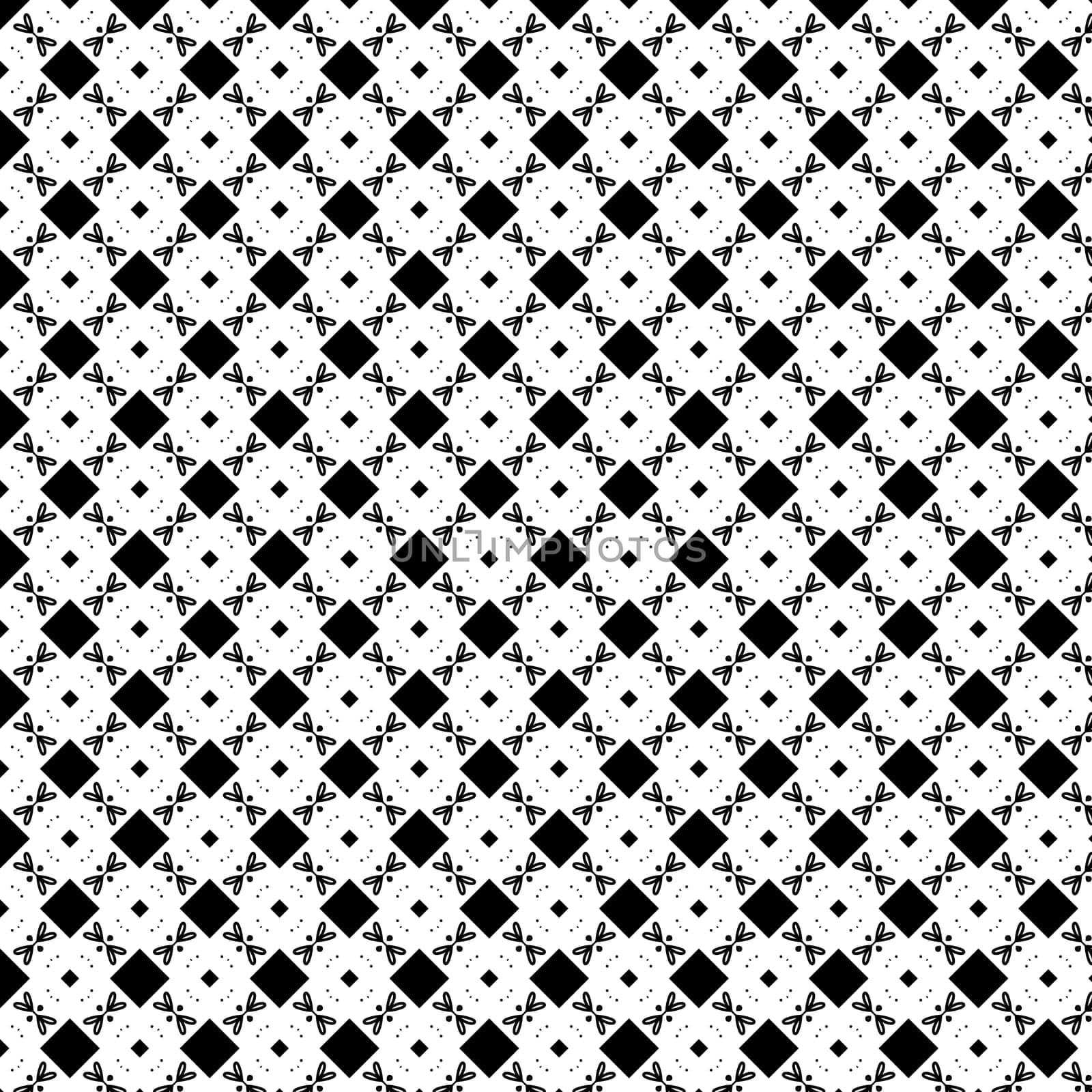 Abstract geometric shape pattern with black and white colour for background by iamnoonmai