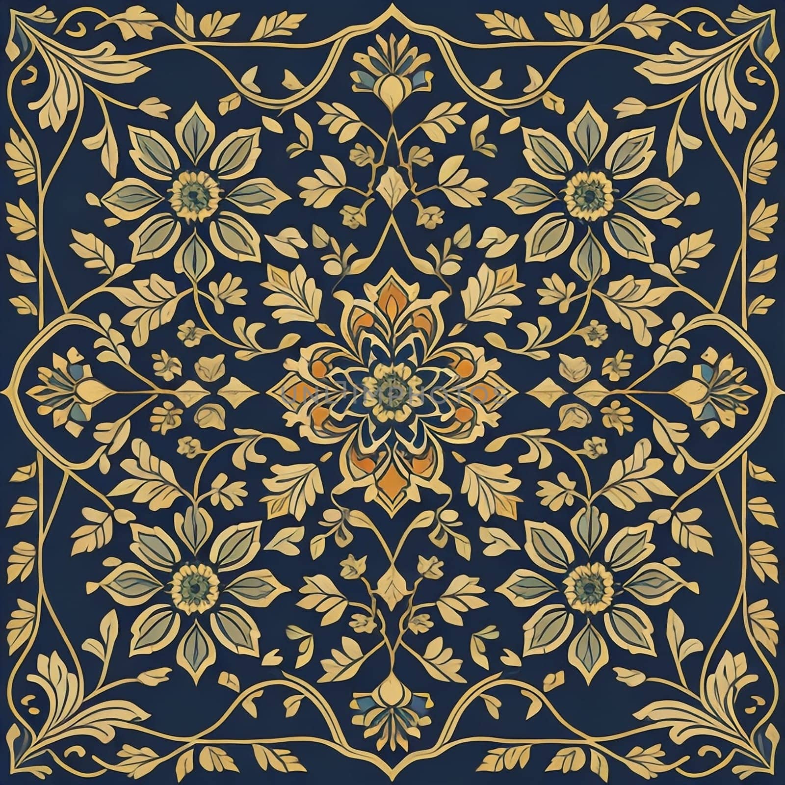 vintage design ornament pattern. generative ai