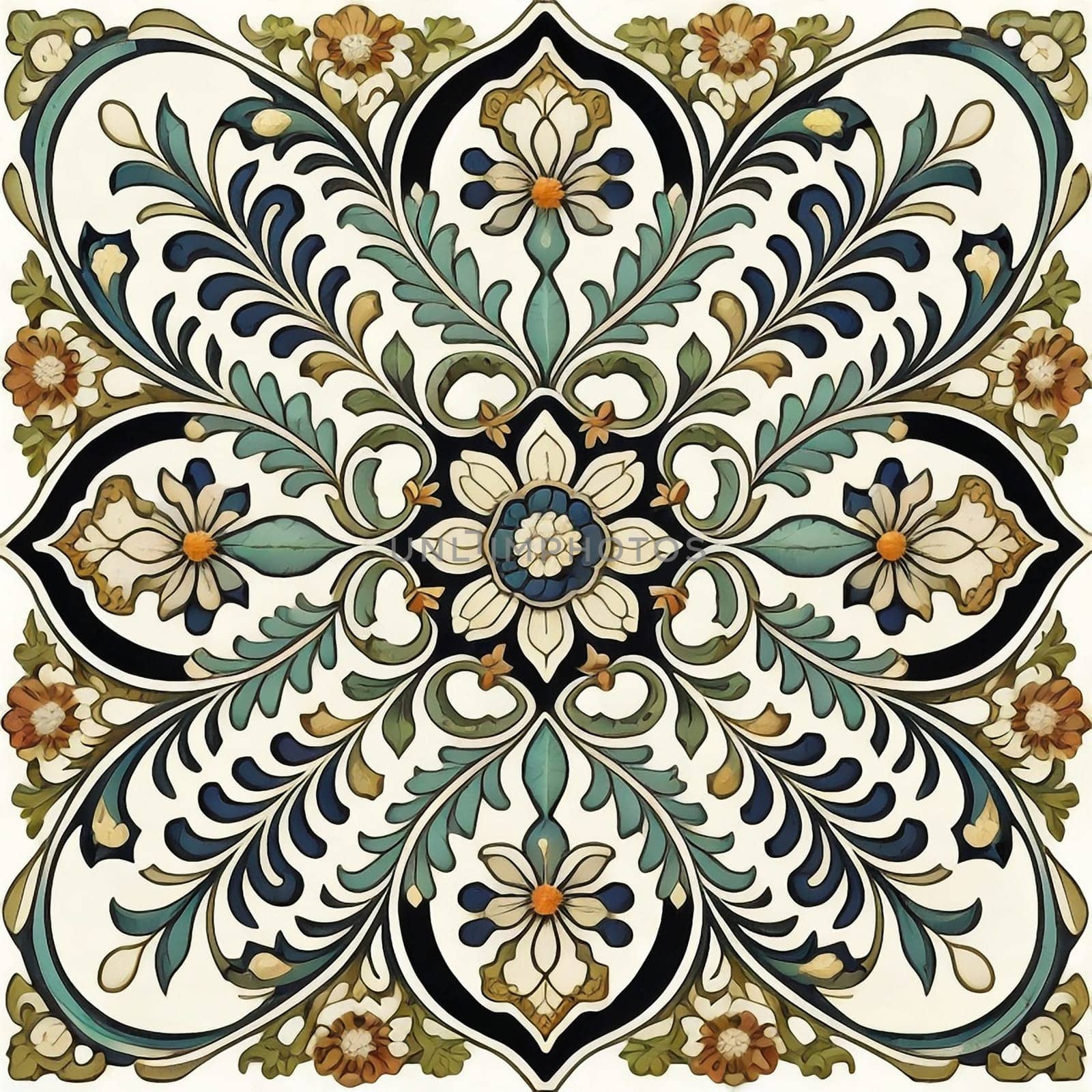 vintage design ornament pattern. generative ai