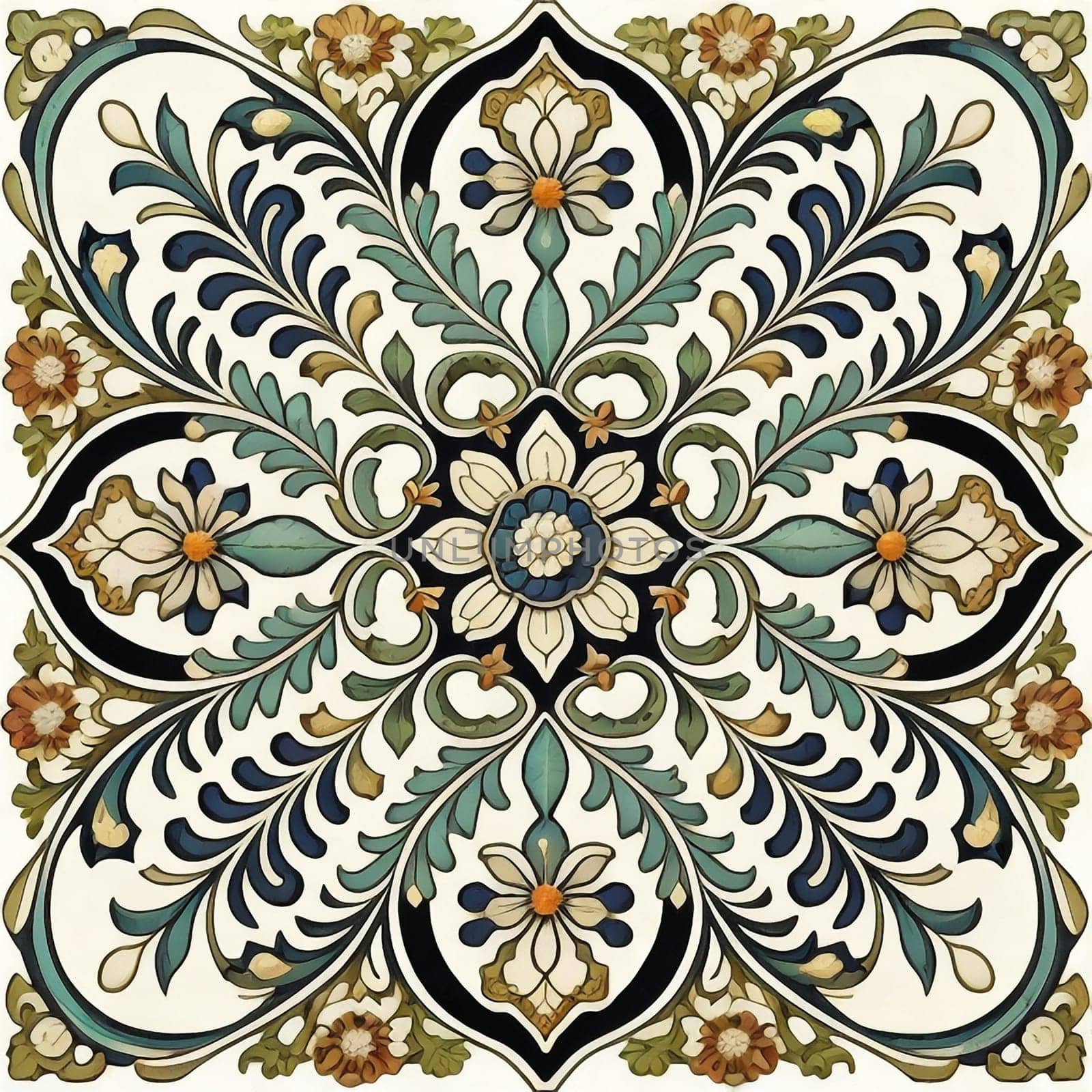 vintage design ornament pattern. generative ai