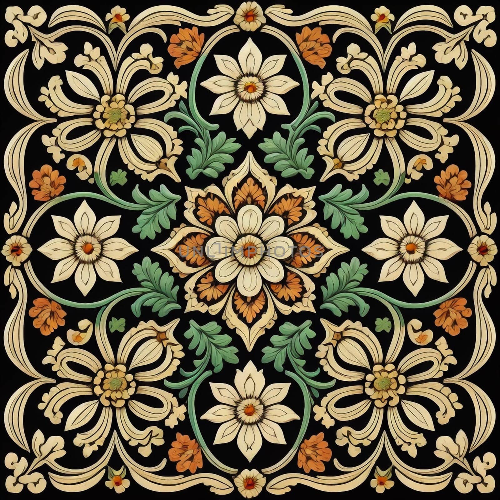 vintage design ornament pattern by gallofoto