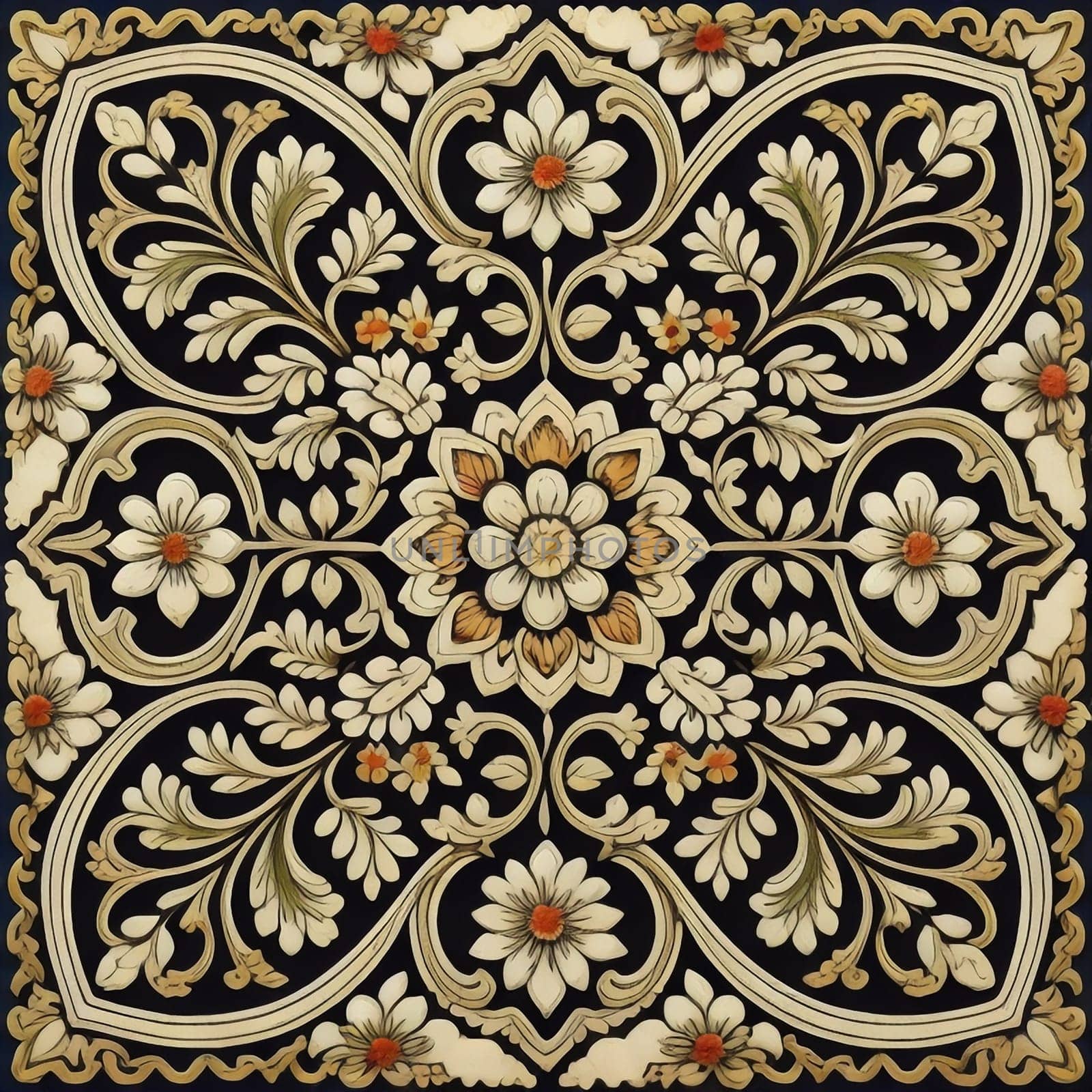 vintage design ornament pattern. generative ai