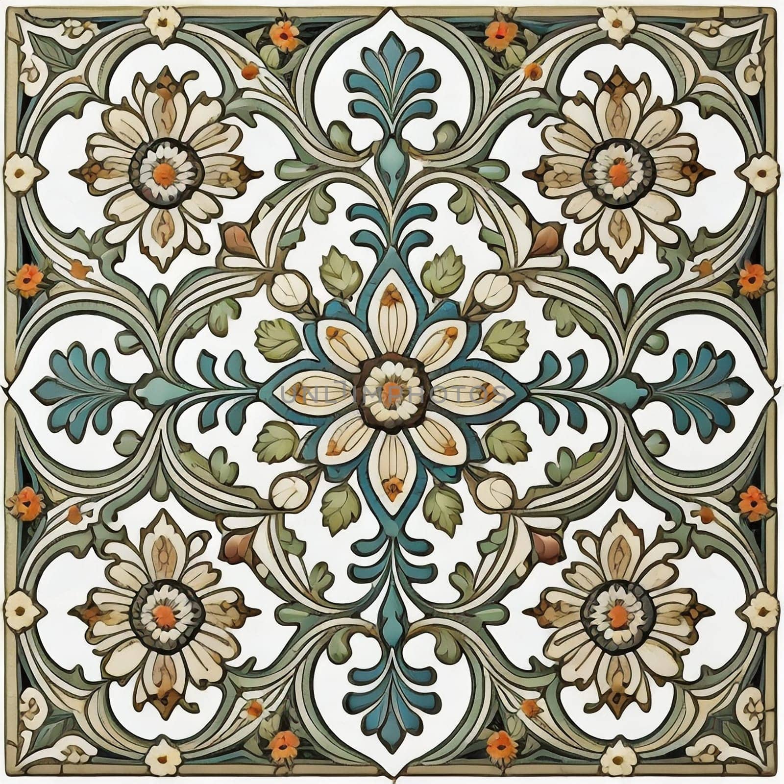 vintage design ornament pattern. generative ai