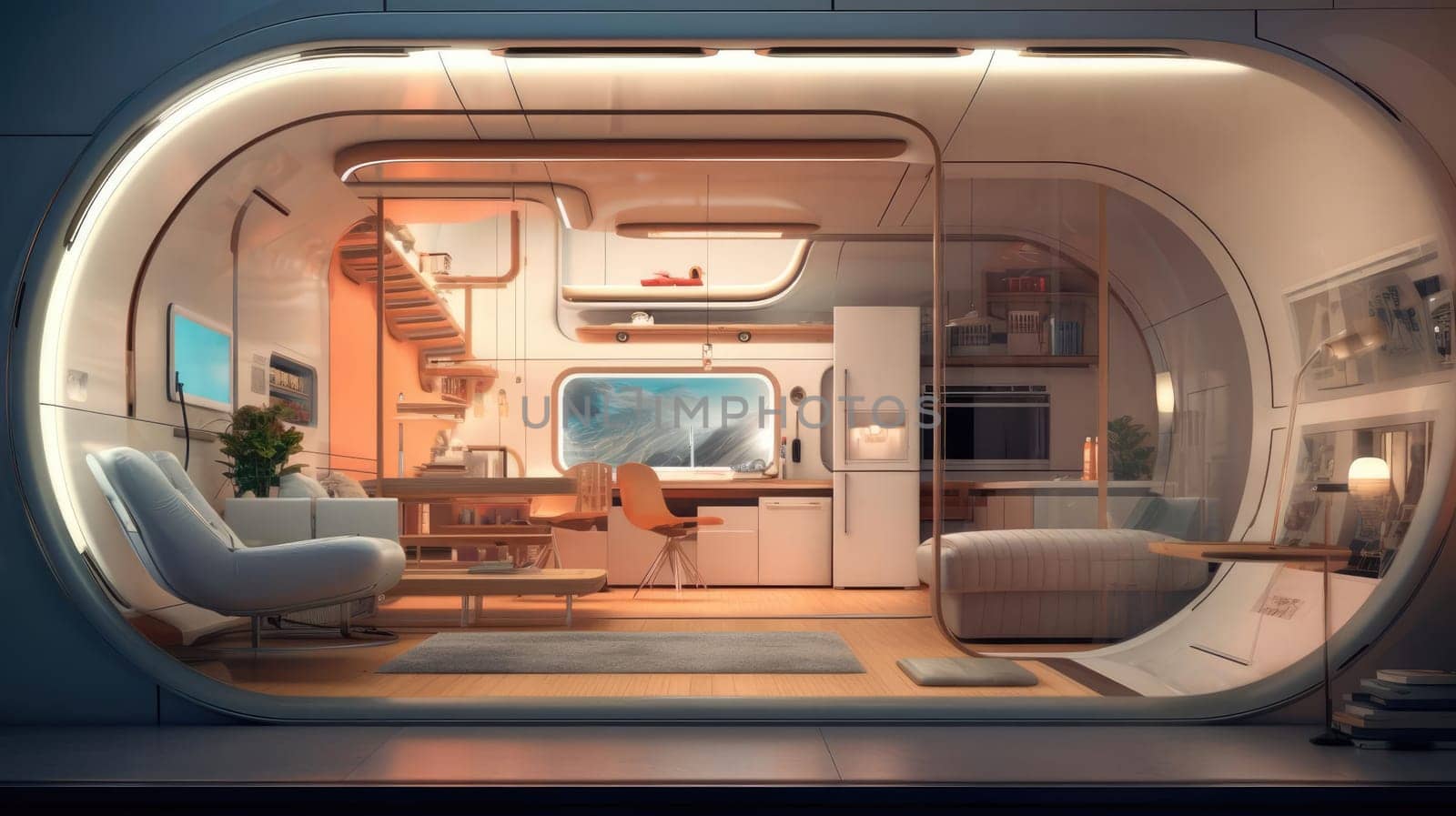 Capsule type apartment, high technology by cherezoff