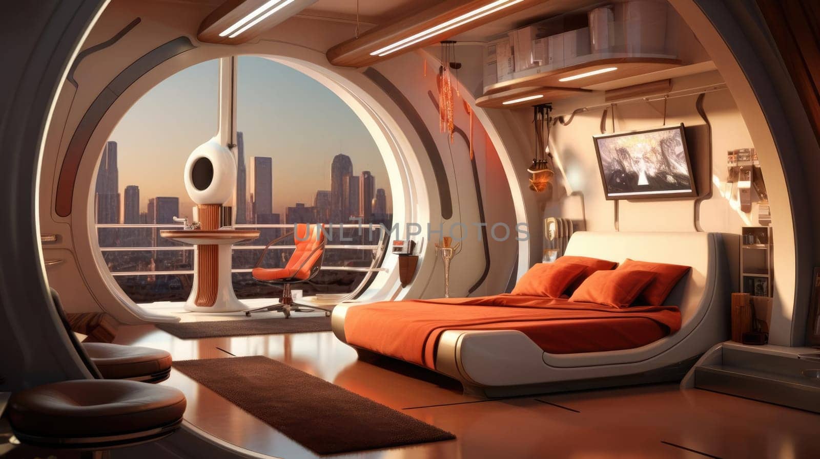 Capsule type apartment, high technology by cherezoff