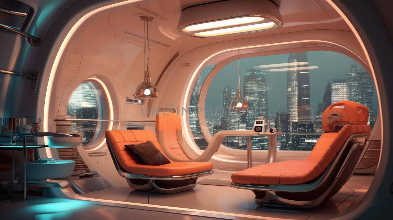 Capsule type apartment, high technology by cherezoff