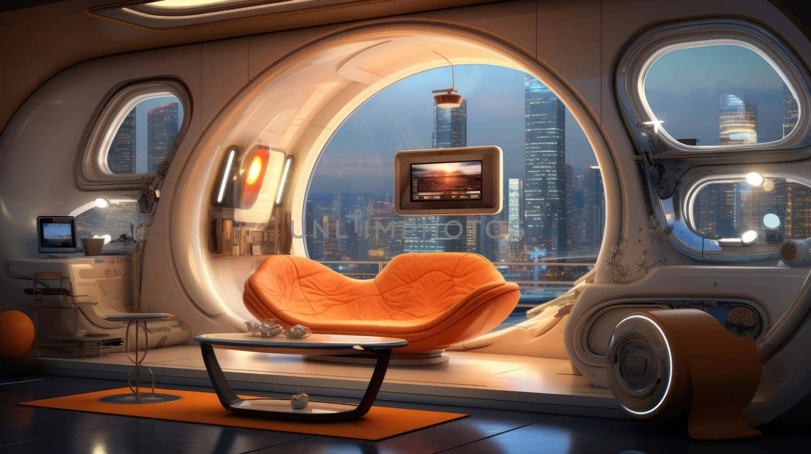 Capsule type apartment, high technology by cherezoff