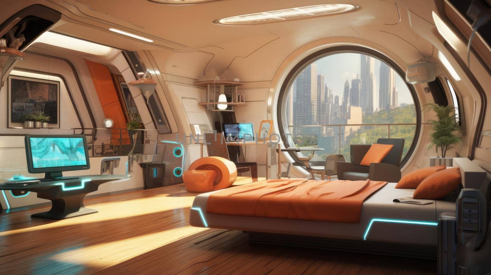 Capsule type apartment, high technology by cherezoff