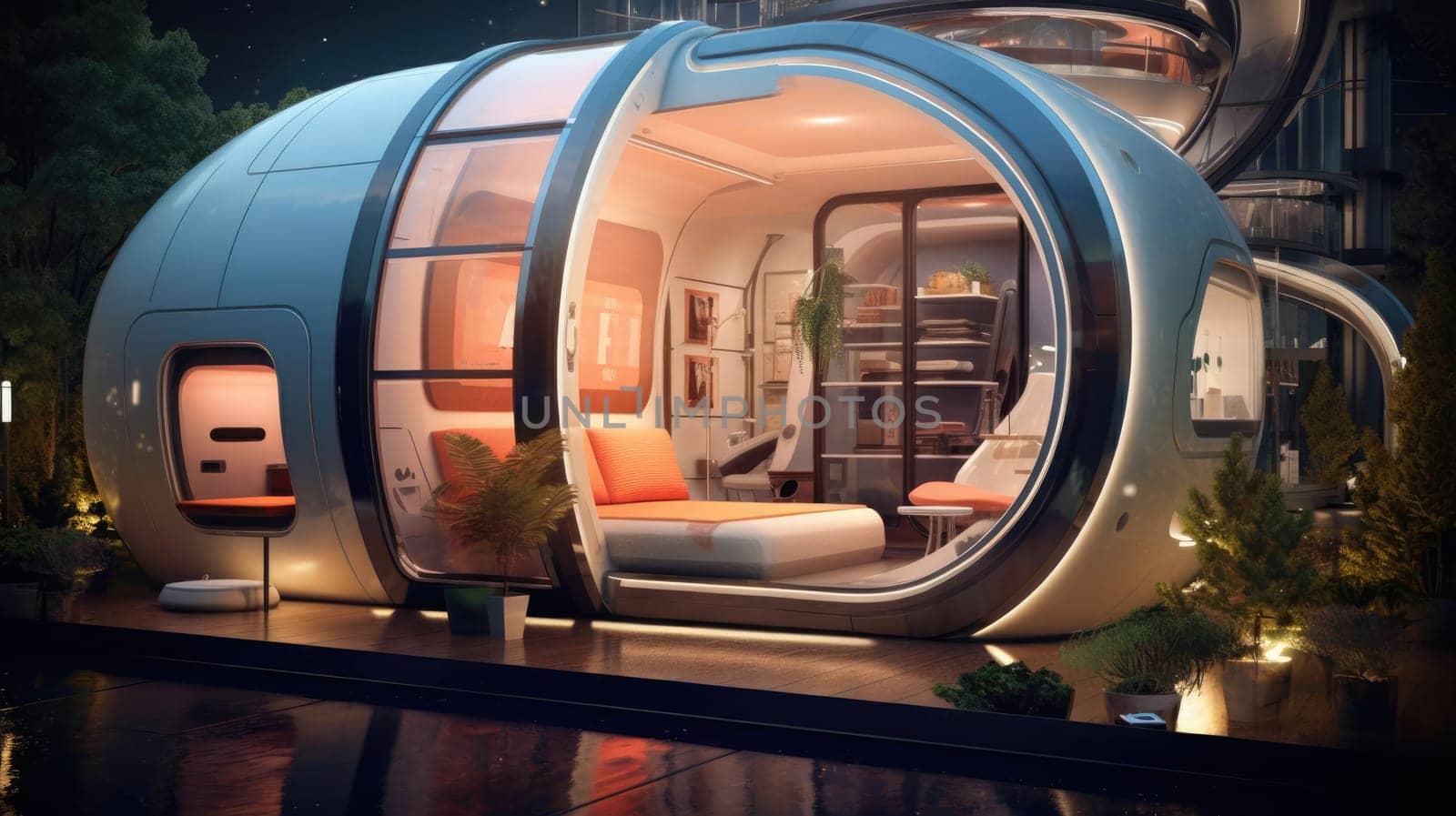 Capsule type apartment, high technology by cherezoff