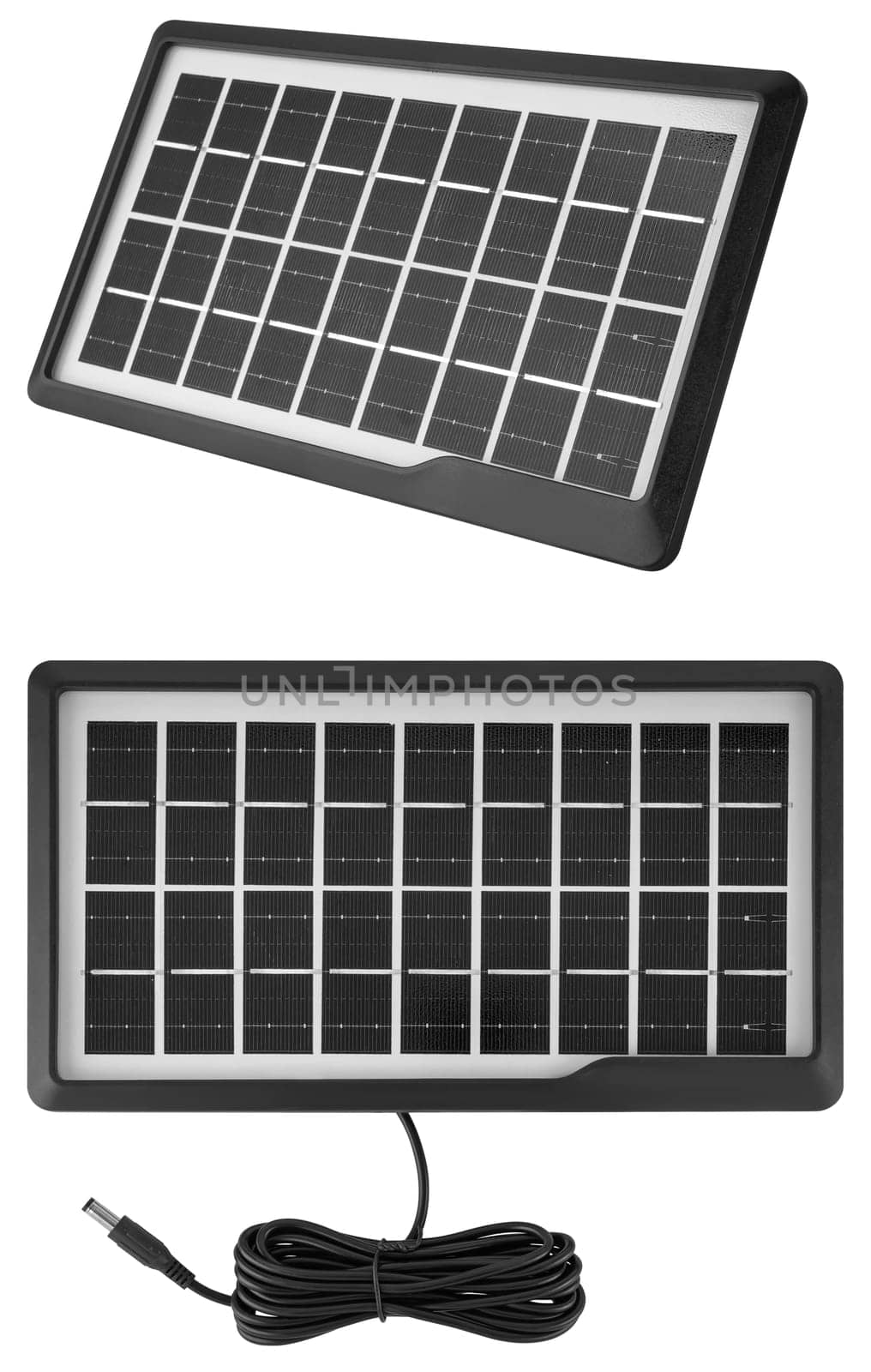 solar portable panel, on a white background in insulation by A_A