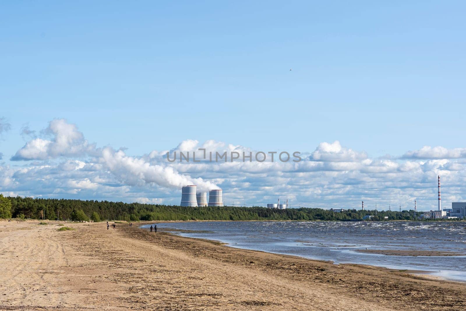 Nuclear power plant on the shore of the Gulf of the Sea by audiznam2609