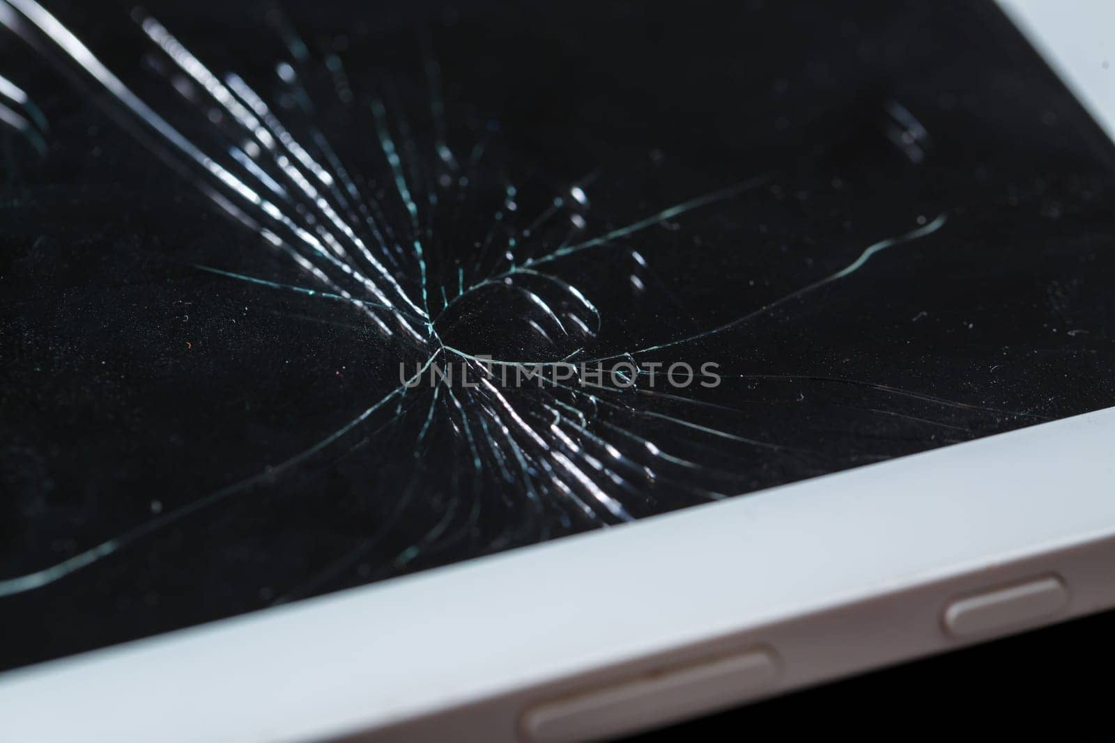 Tablet repair, replacement of glass on the tablet. Broken glass on a mobile device