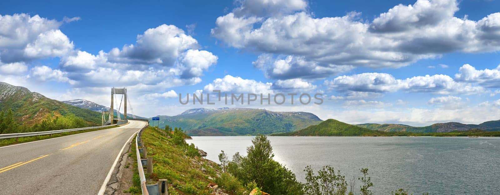 Beautiful Norwegian landscape. Landscape in june near Bodo, Nordland, Norway. by YuriArcurs