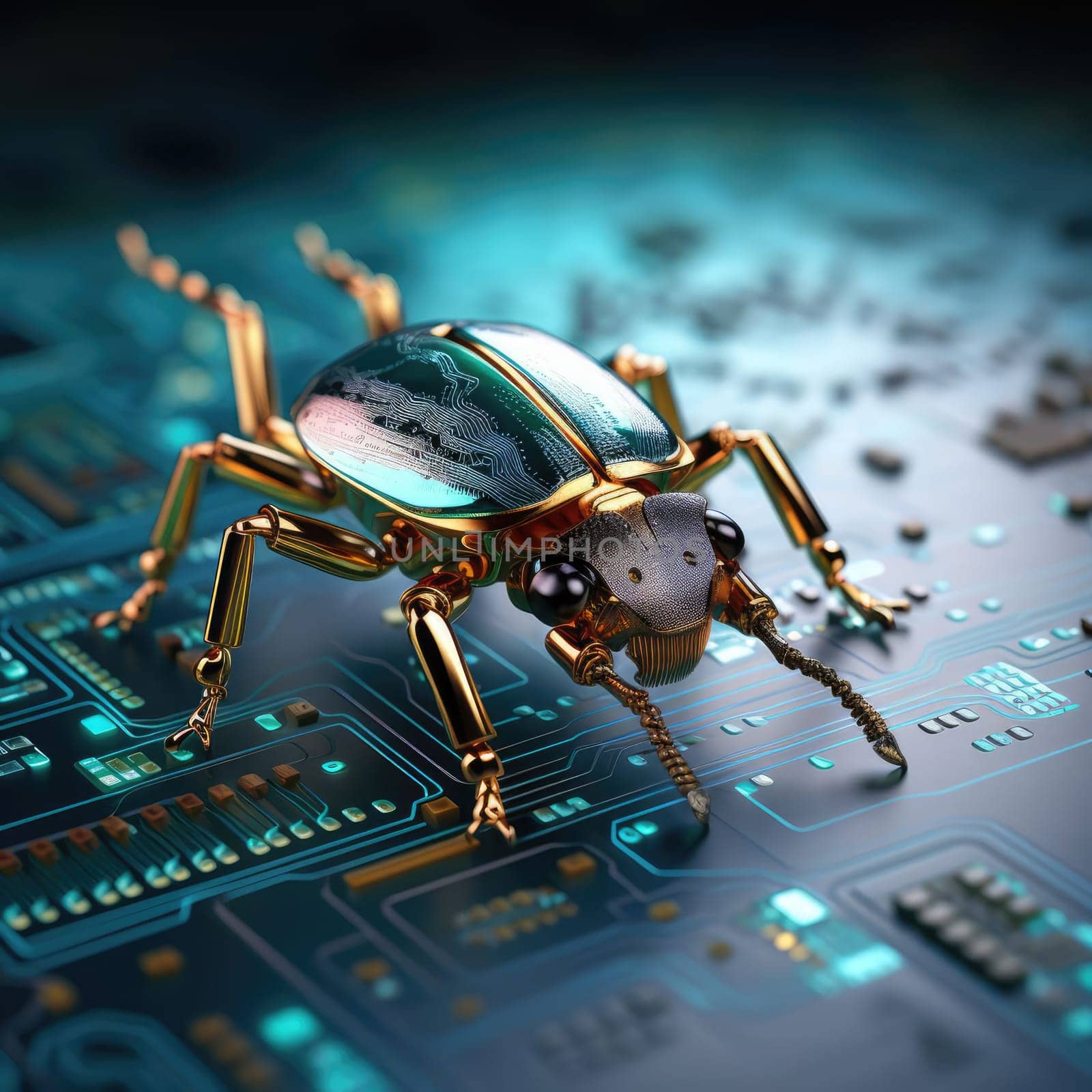 Electronic beetle on a chip. The concept of errors in software or errors in hardware