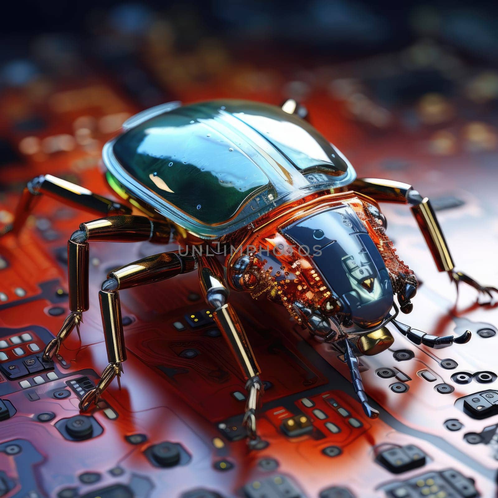 Electronic beetle on a chip. The concept of errors in software or errors in hardware