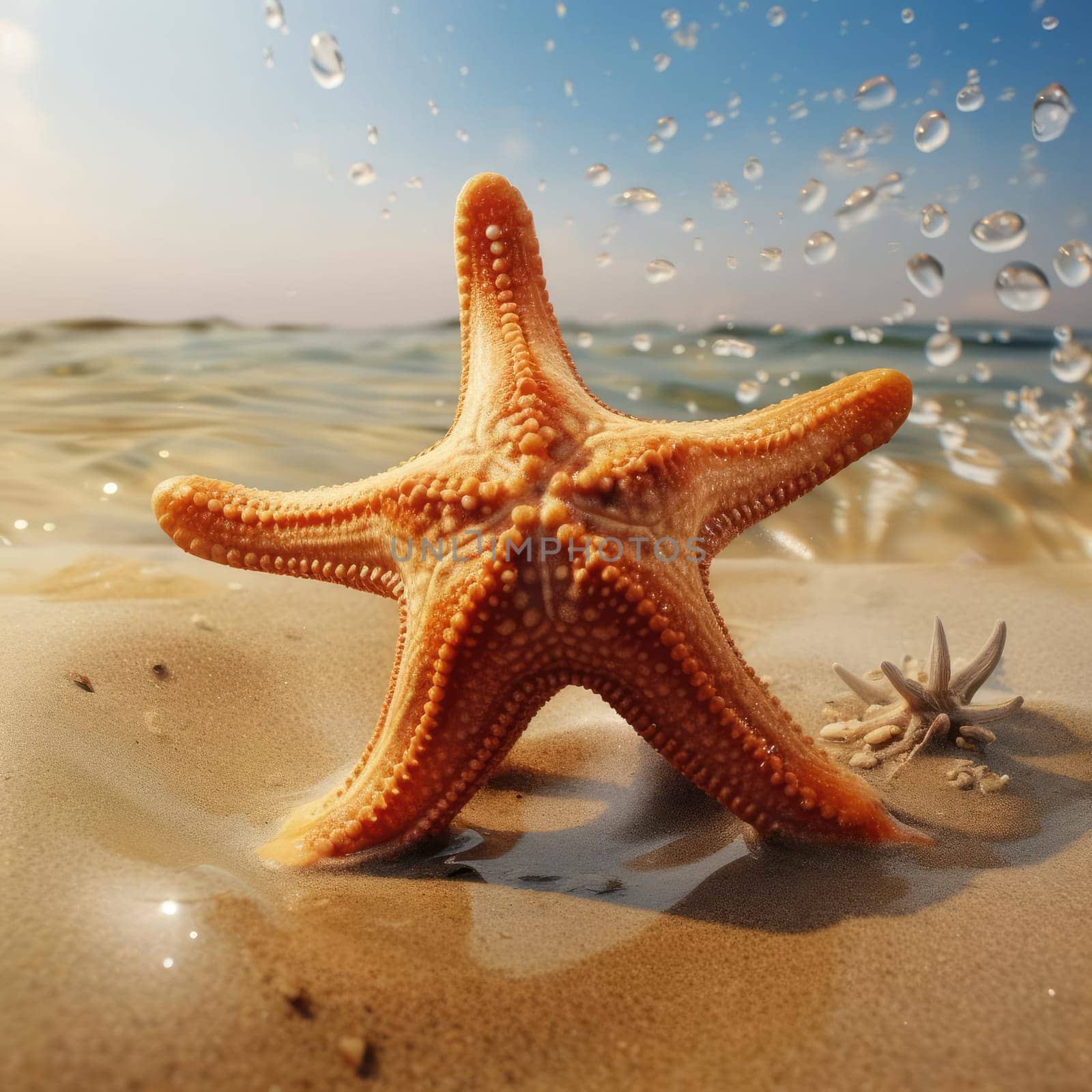 Starfish on the sea by cherezoff
