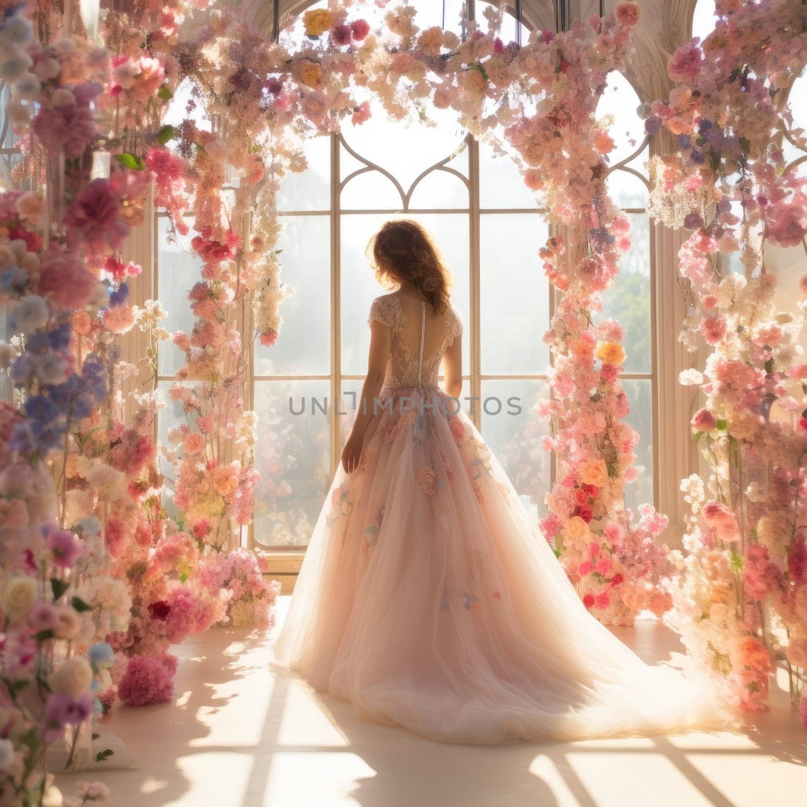 The bride at the perfect wedding. Wedding concept