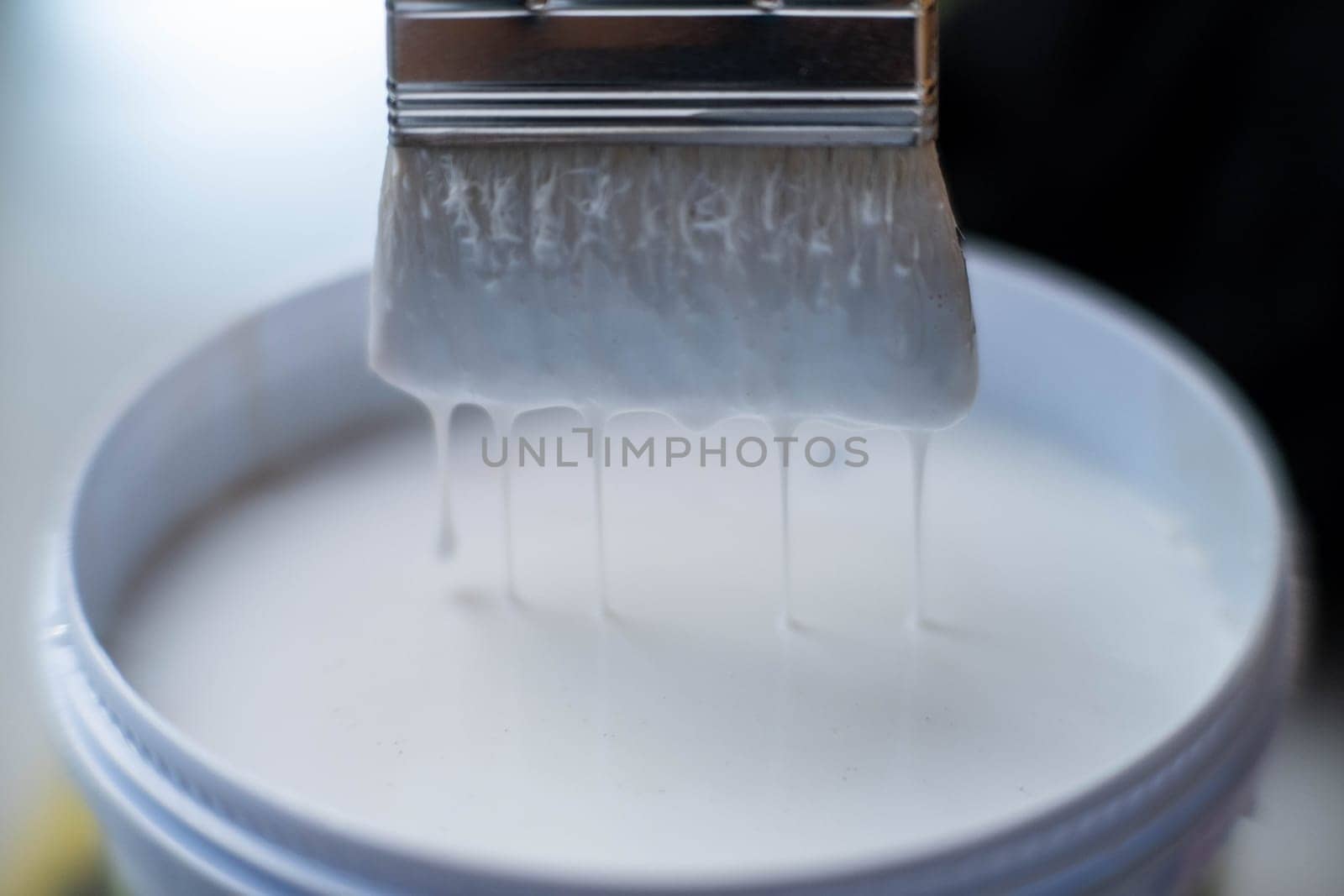 Paint brushes and water-based colorless lacquers.