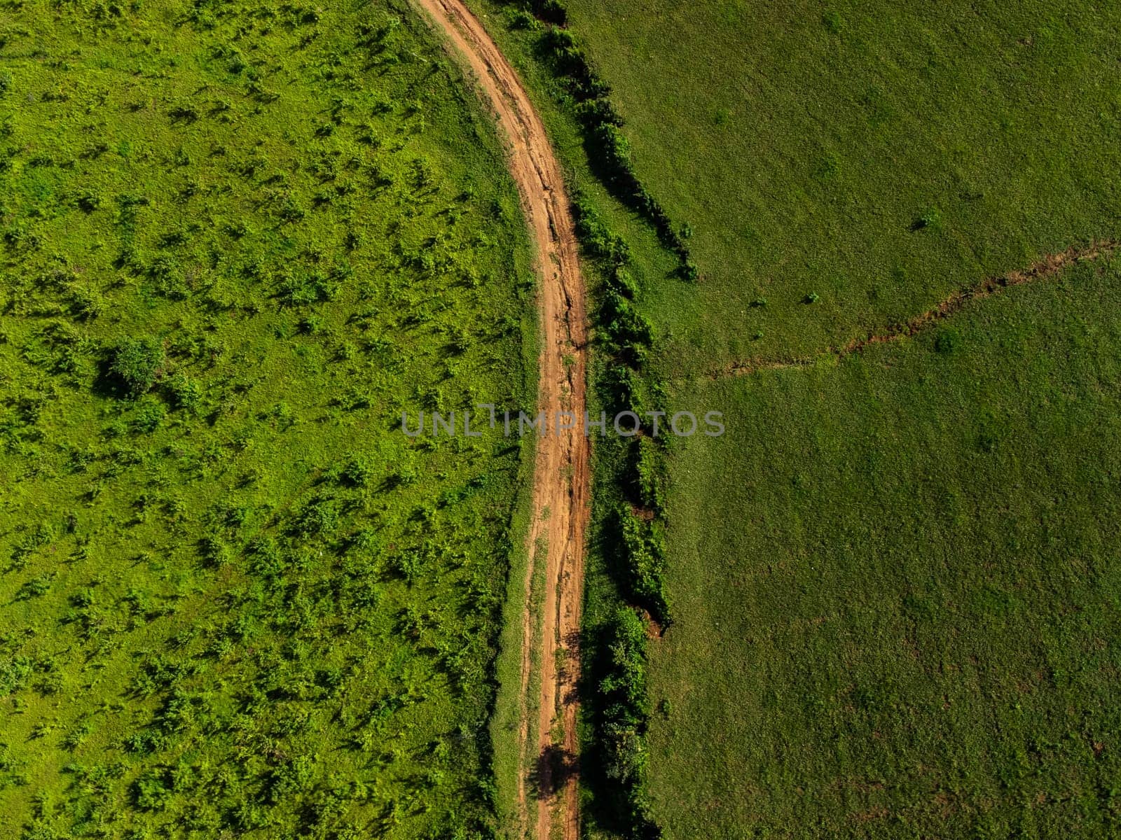 Beautiful landscape on dirt road to the top of Doi Mae Tho, Chiang Mai, Thailand. Famous tourist attractions in Thailand.