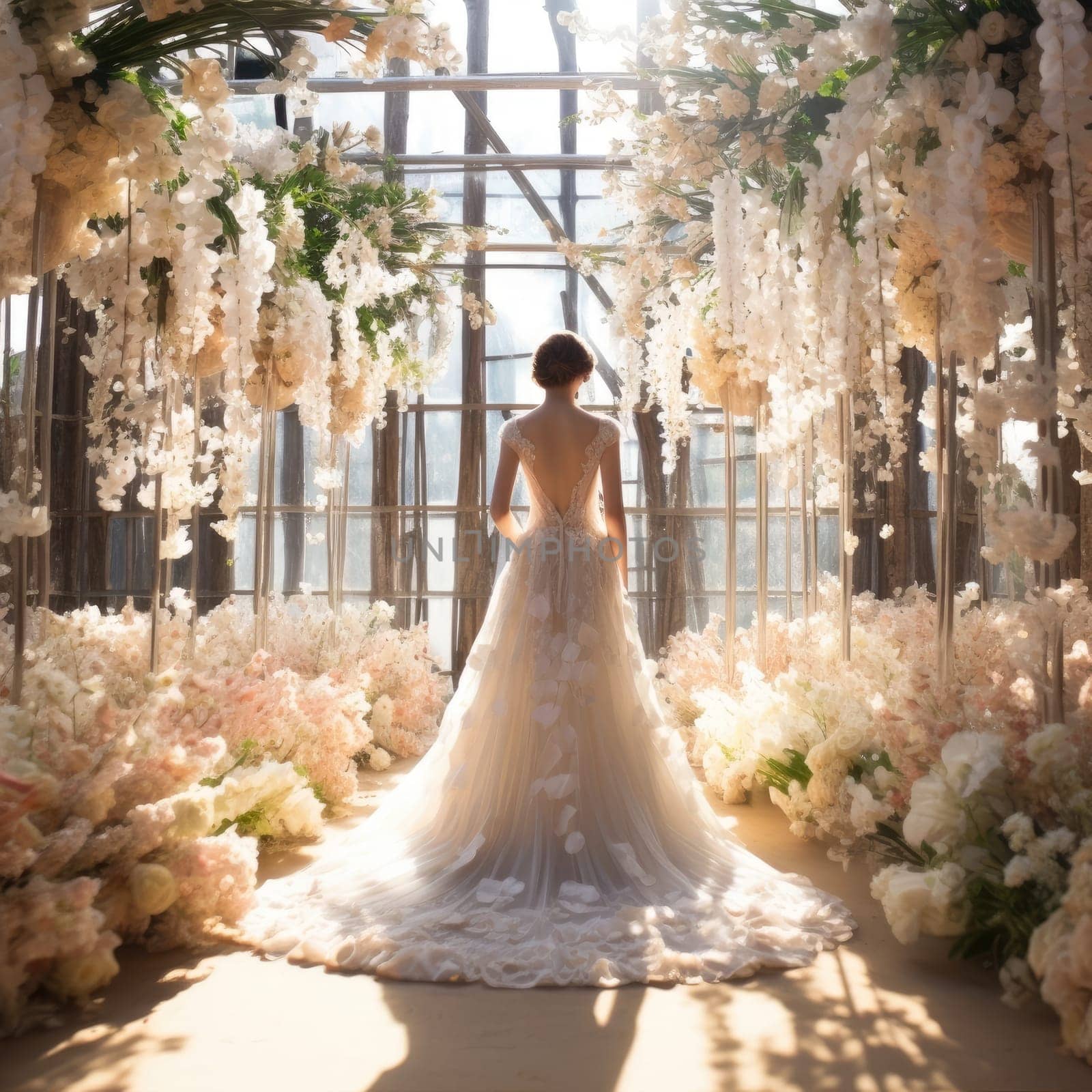 The bride at the perfect wedding. Wedding concept