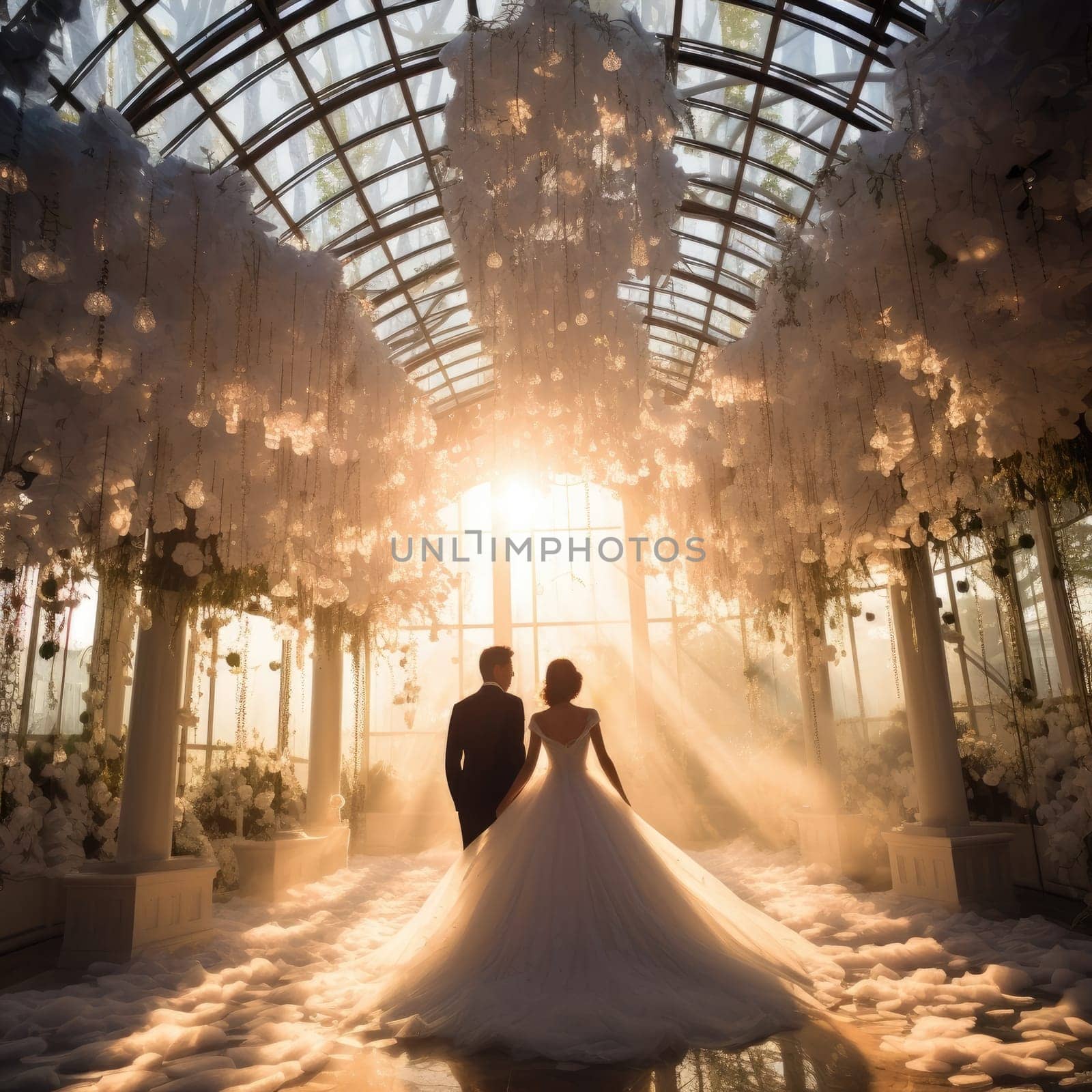 The bride and groom at the perfect wedding by cherezoff