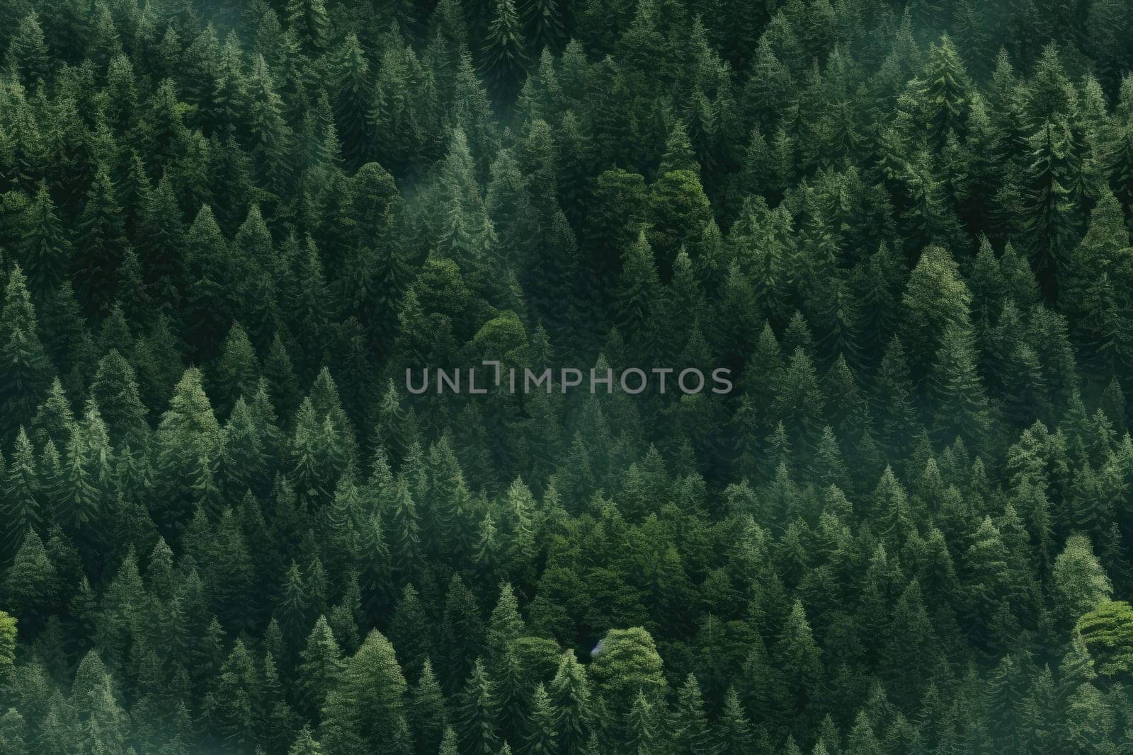 Top view of the green forest, seamless background