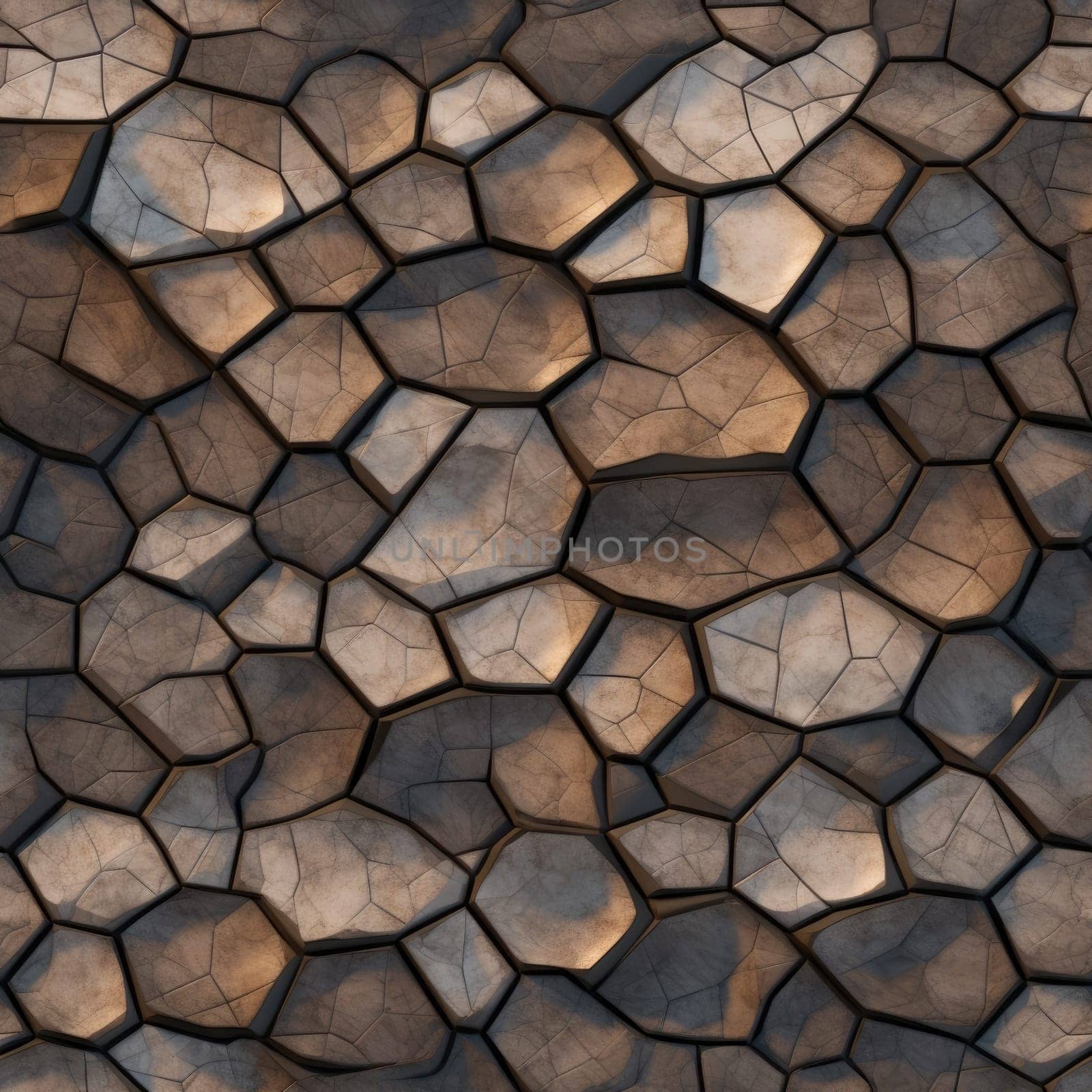 Abstract seamless texture made of stones by cherezoff