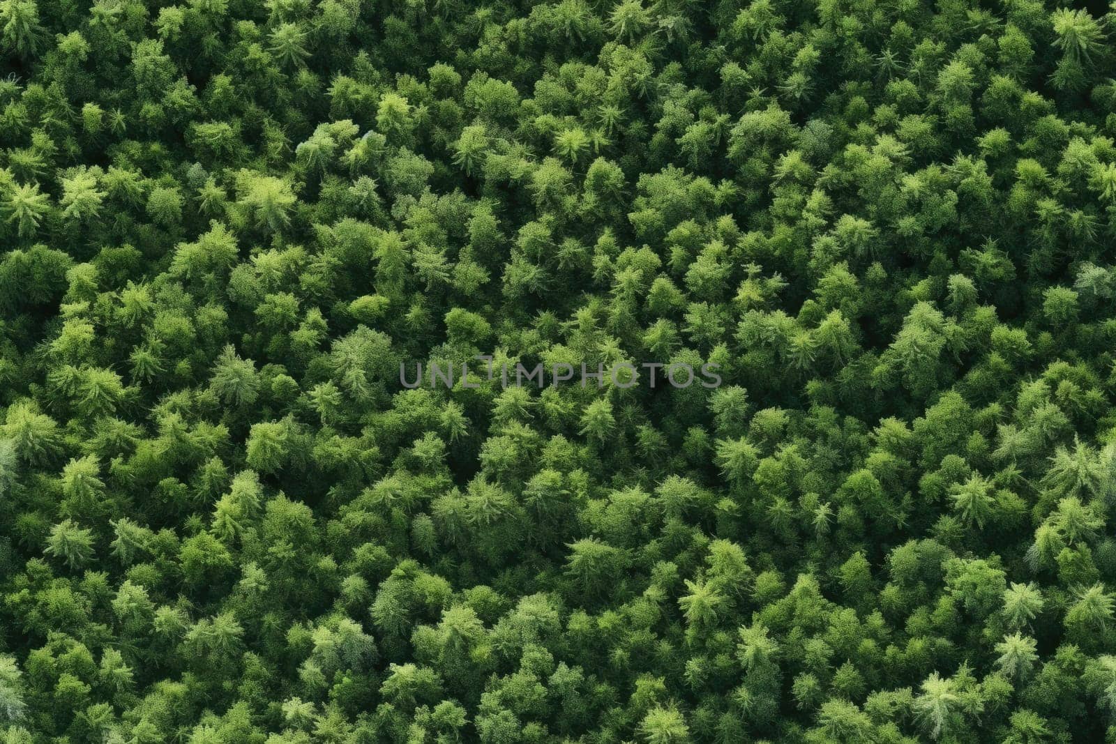 Top view of the green forest, seamless background