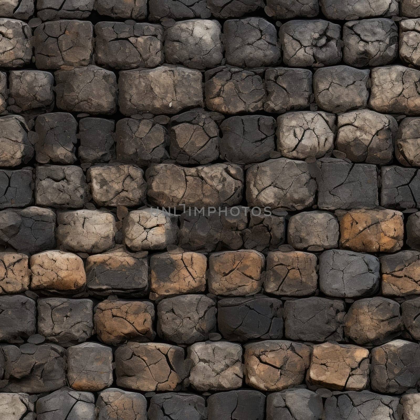 Abstract seamless texture made of stones by cherezoff