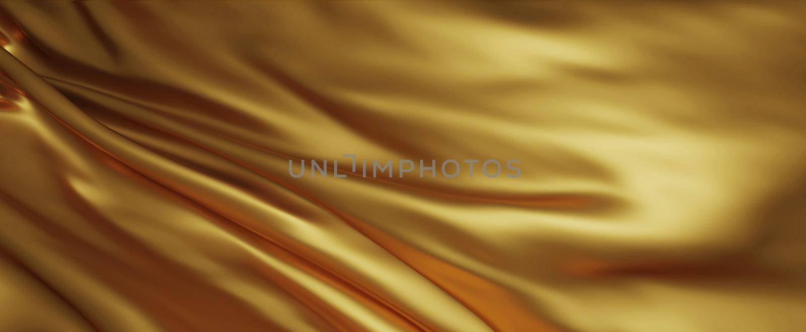 Gold luxury fabric background 3d render