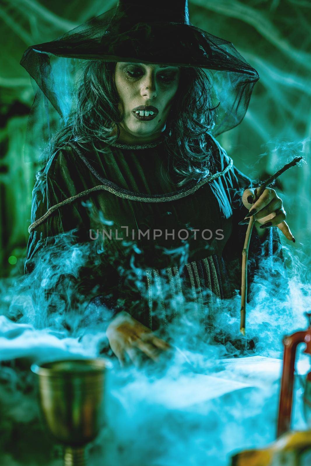 Witch Is Cooking Magic Potion by MilanMarkovic78