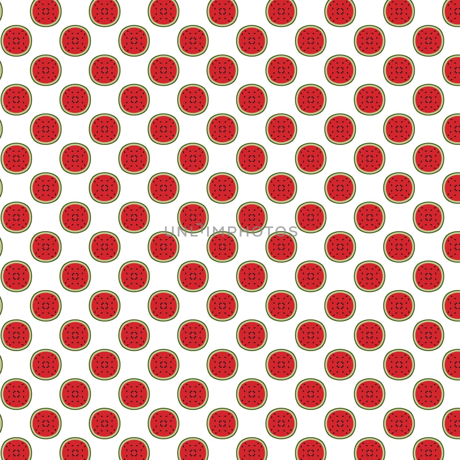 Abstract red seamless pattern on white background for usage as an aesthetic and a decorative element
