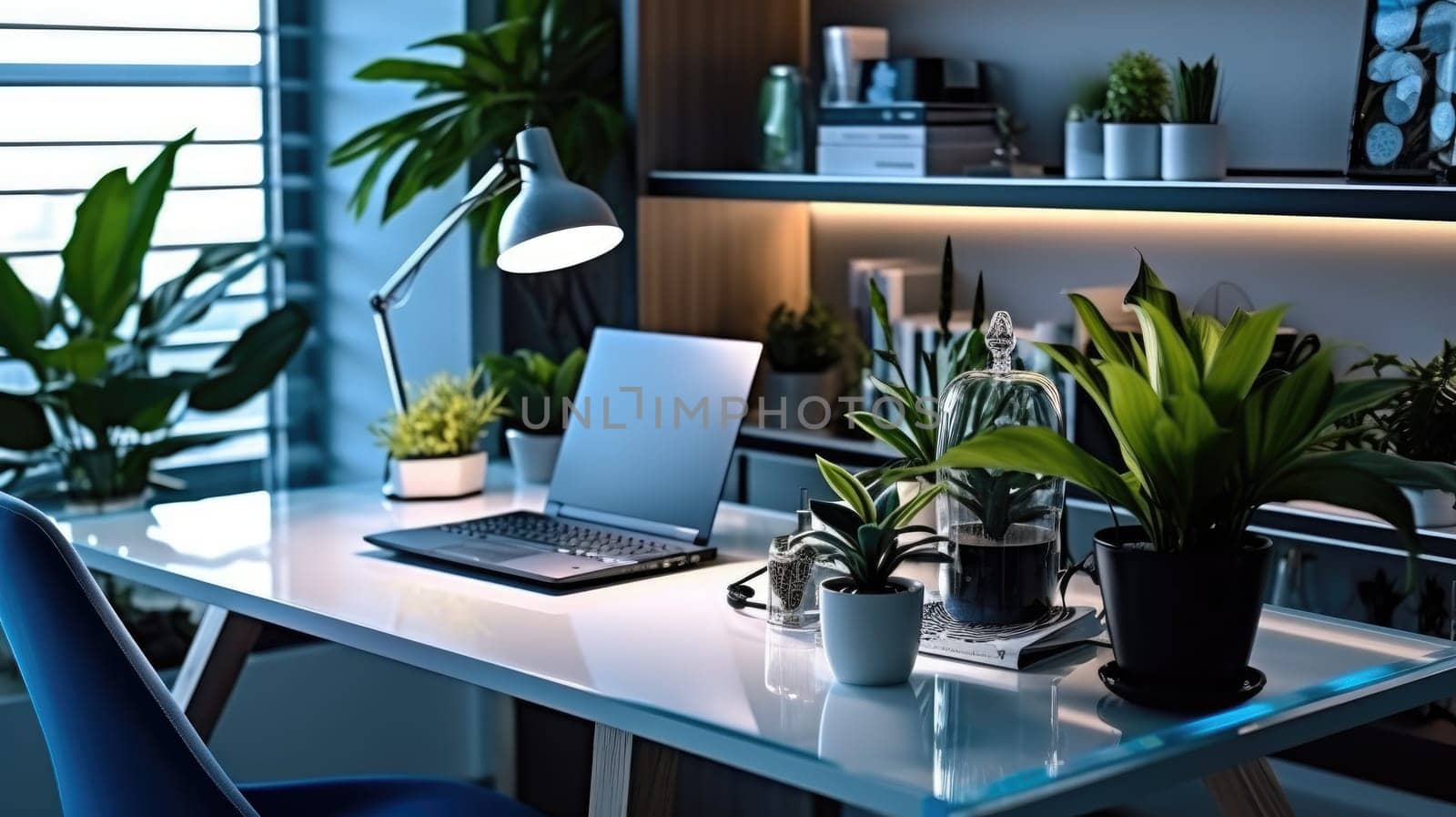 Inspiring office interior design Modern style Generative AI AIG 31. by biancoblue