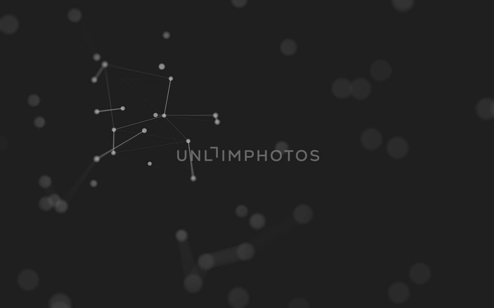 Abstract background. Molecules technology with polygonal shapes, connecting dots and lines. Connection structure. Big data visualization.  by teerawit