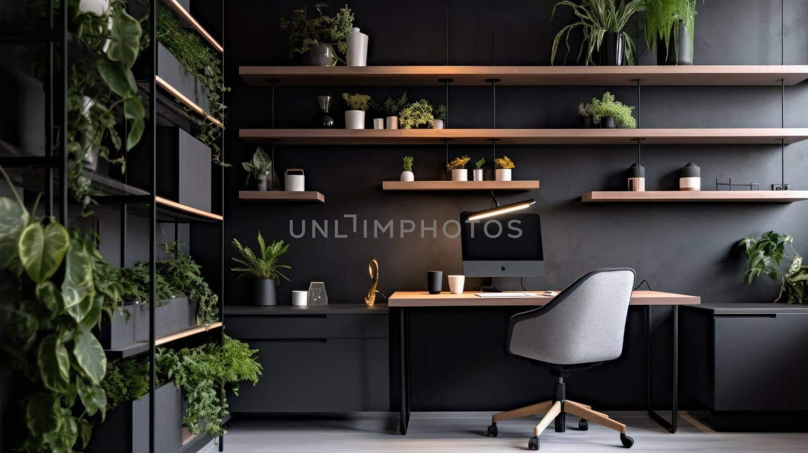 Inspiring office interior design Minimalist style Generative AI AIG 31. by biancoblue