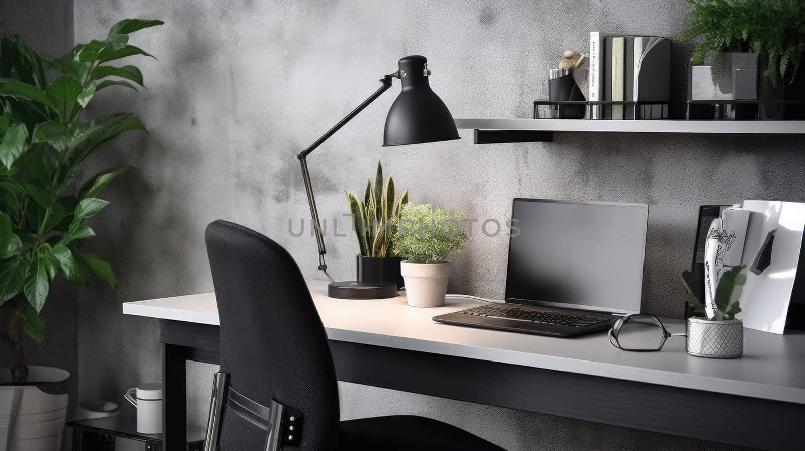 Inspiring office interior design Minimalist style Generative AI AIG 31. by biancoblue