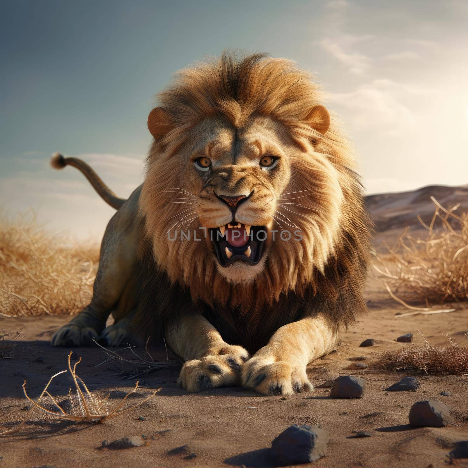 The Great Formidable Lion by cherezoff