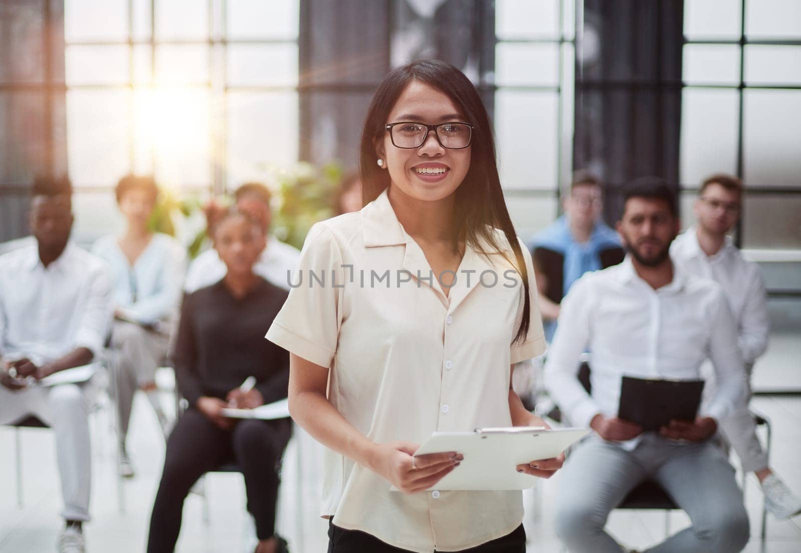 Business People Having Board Meeting In Modern Office