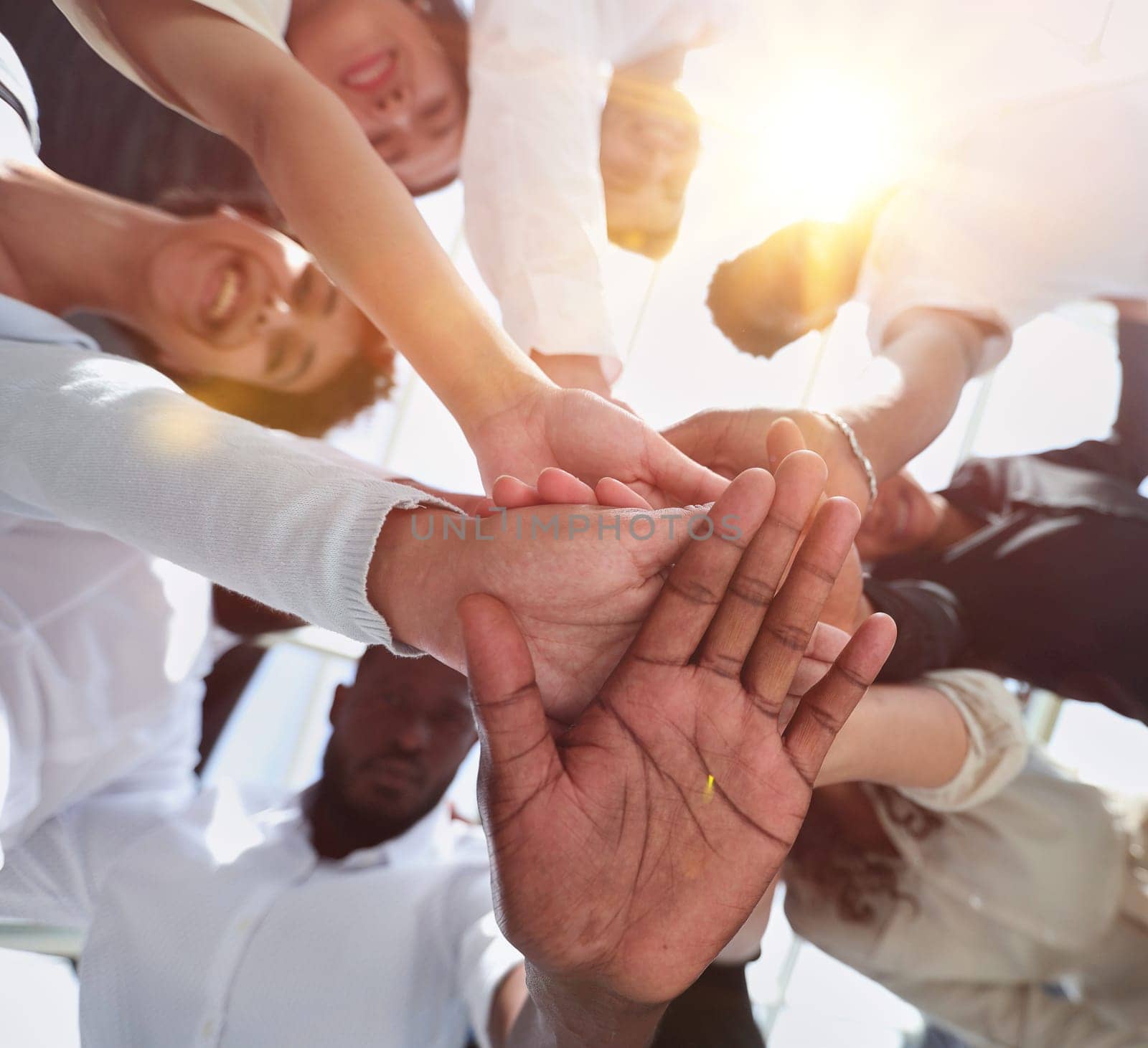 close up. portrait of a large group of diverse business people.