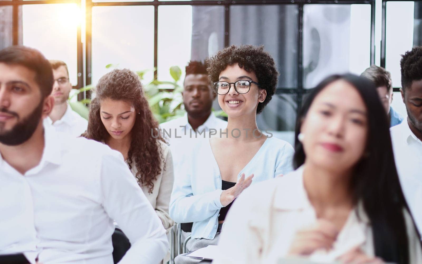 professionals having training class in the office.