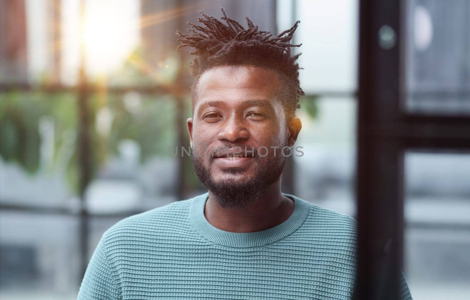 happy young man wondering thinging thoughtful pensive looking guy