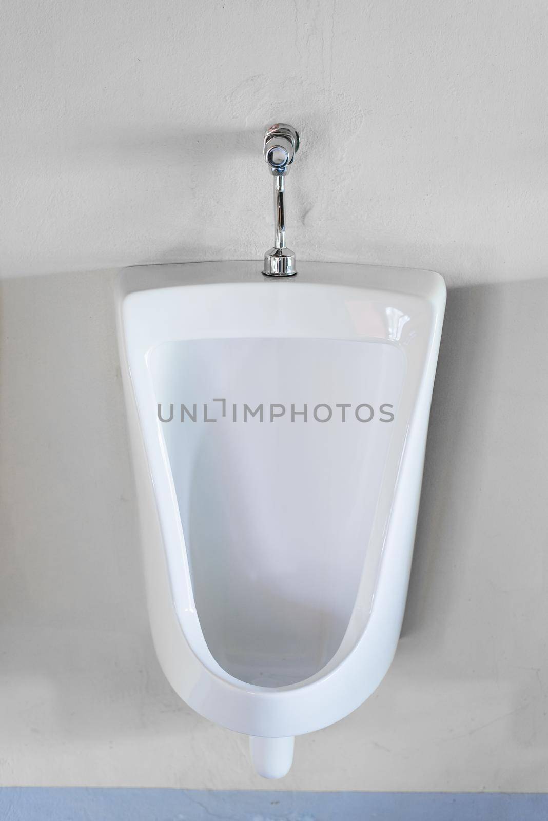 White Urinals in the public men's toilet