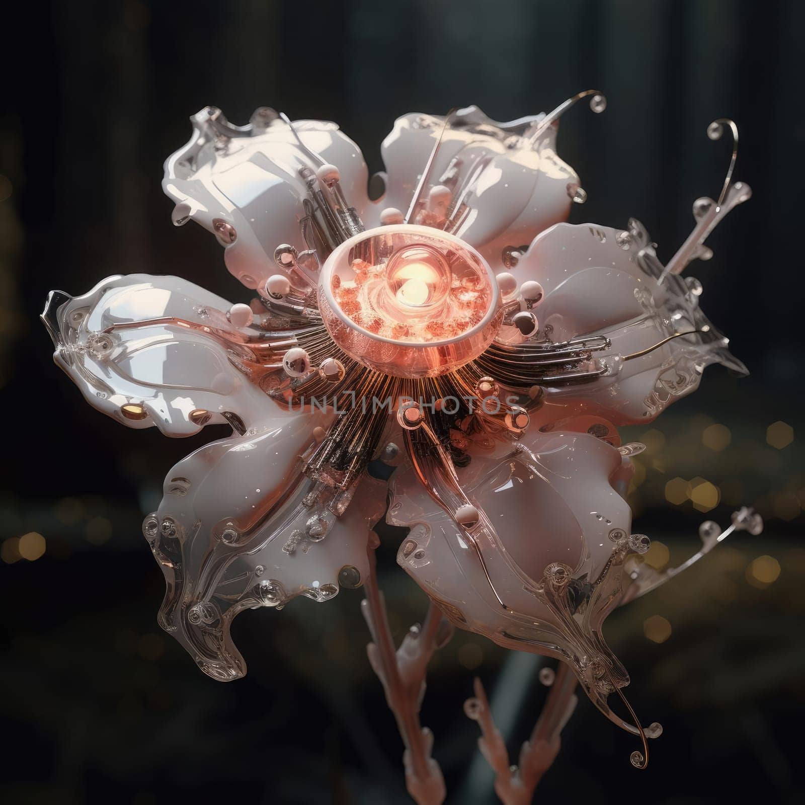 Sci-fi is a beautiful flower. Technology in nature