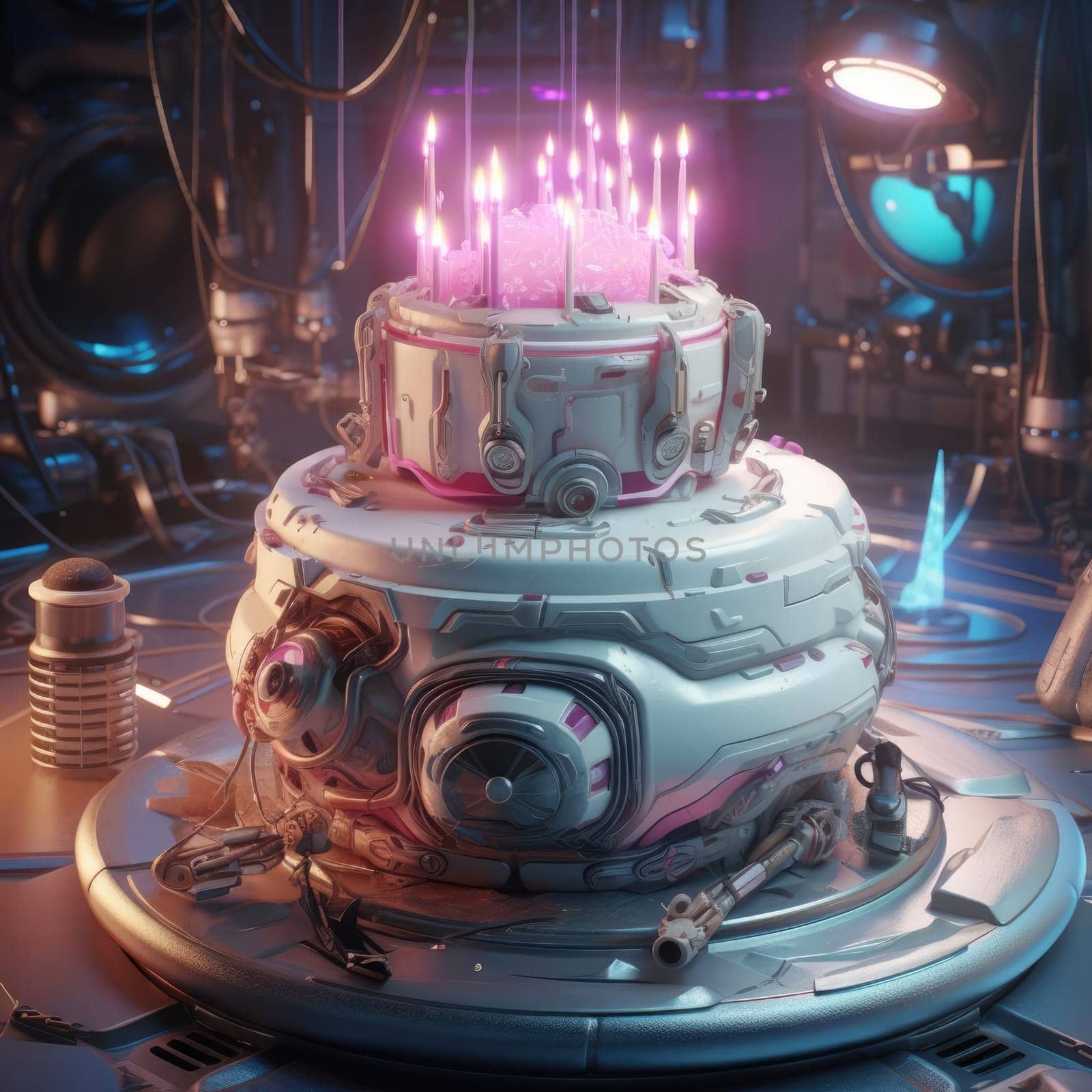 Sci-fi cake by cherezoff