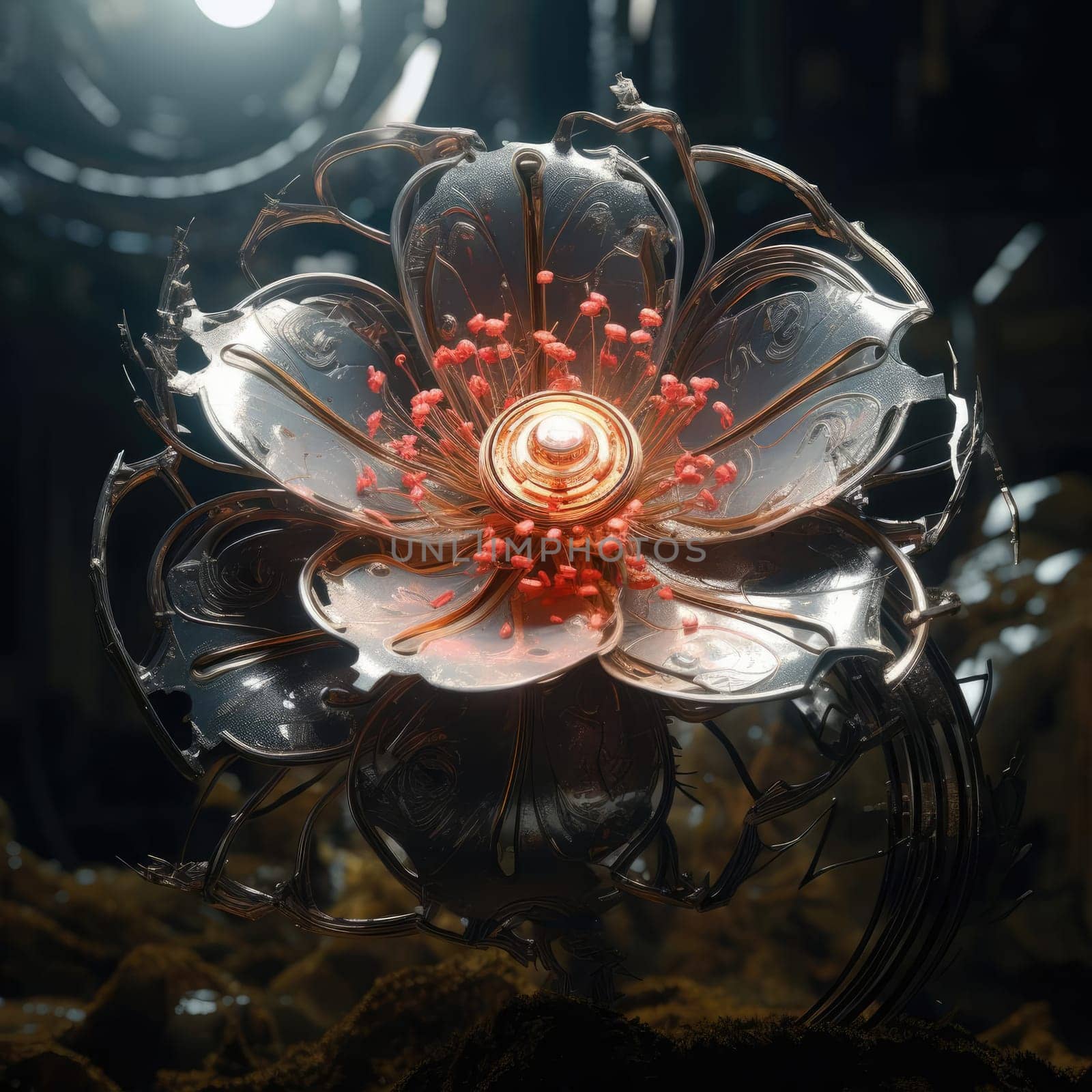 Sci-fi is a beautiful flower. Technology in nature