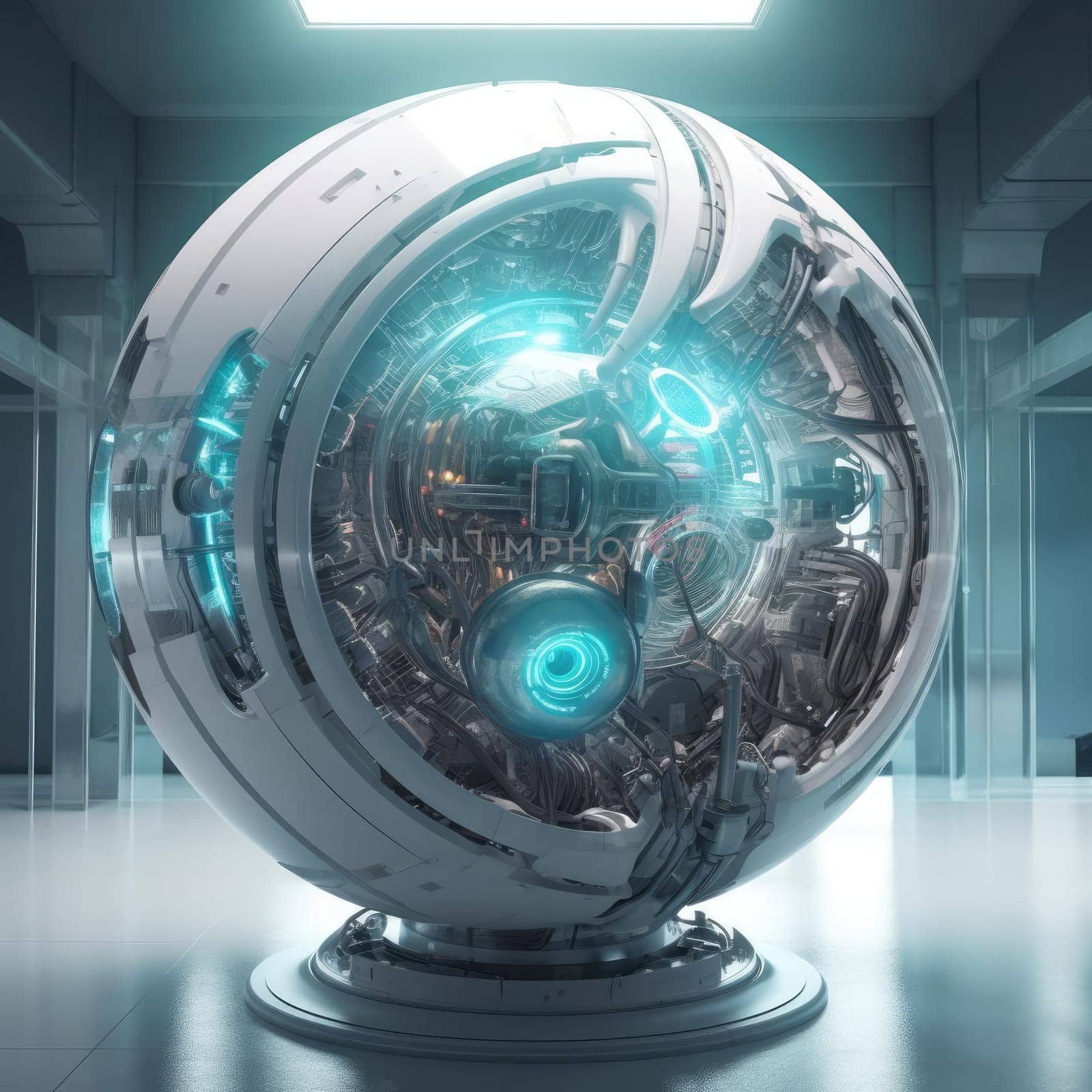 Modern Robot Sphere by cherezoff