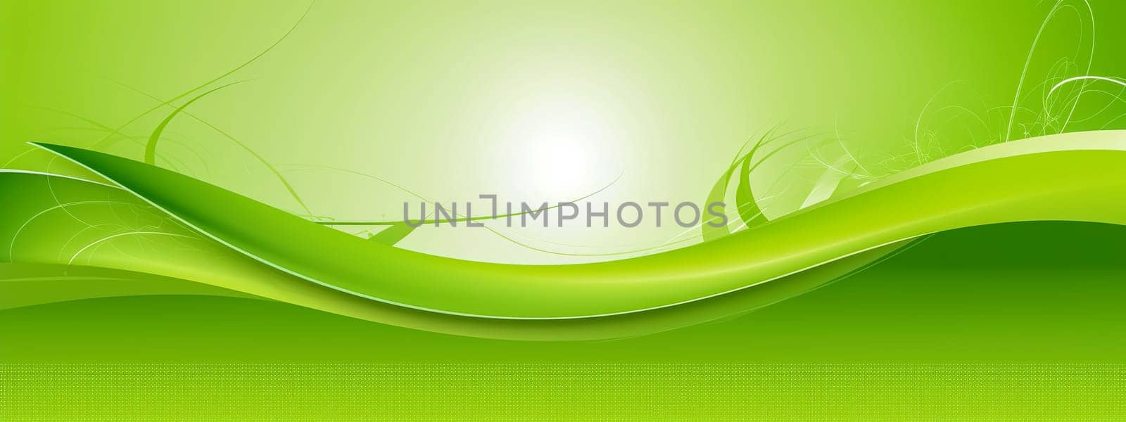 shine abstract green energy, banner with copy space made with Generative AI by Edophoto