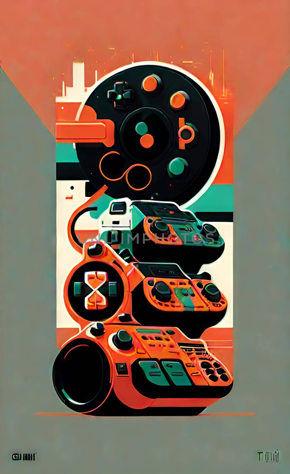 Art from gaming gamepads. by N_Design