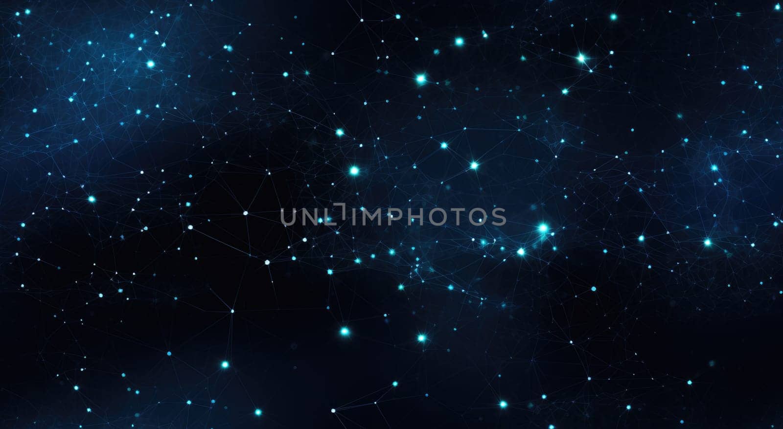 Dark blue background, plexus style by cherezoff